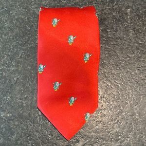 Red Santa Christmas Tie